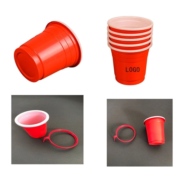 Disposable plastic tasting cups w/ Hook