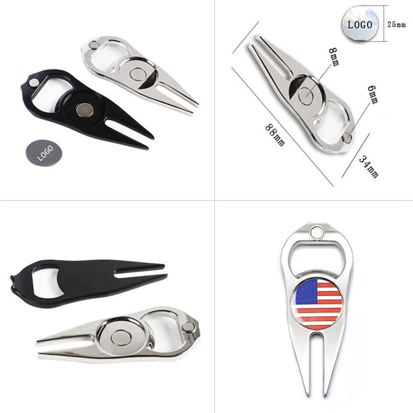 Golf Divot Repair Multitool Ball Marker Bottle Opener