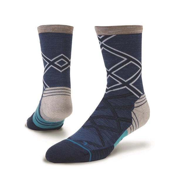 Cushioned mid cuff custom knit basketball socks, 144 needles
