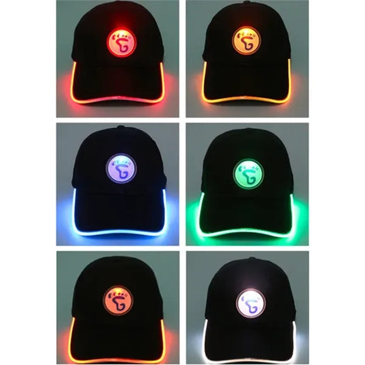 LED light up baseball cap
