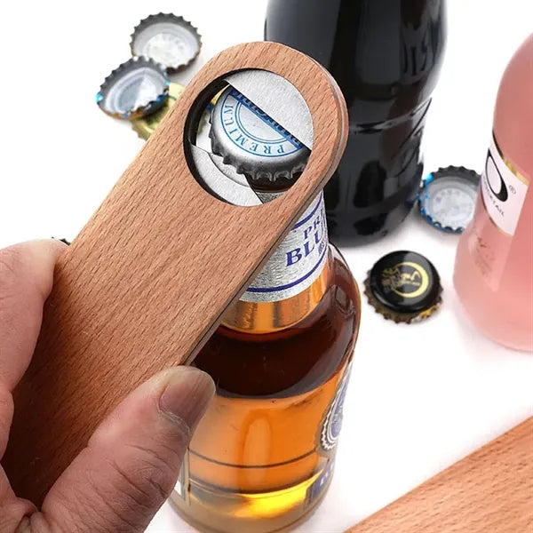 Large Wood Bottle Opener