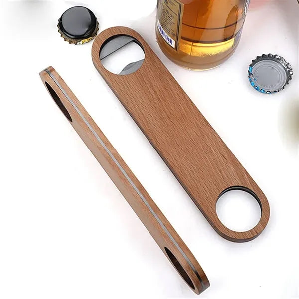 Large Wood Bottle Opener