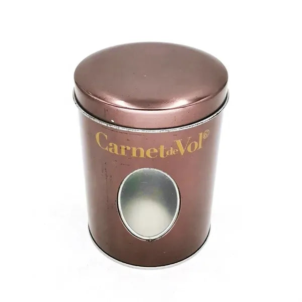 Round Candy Biscuit Cookies Packaging Tin Can With Window