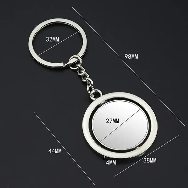 Rotating Metal Keychain