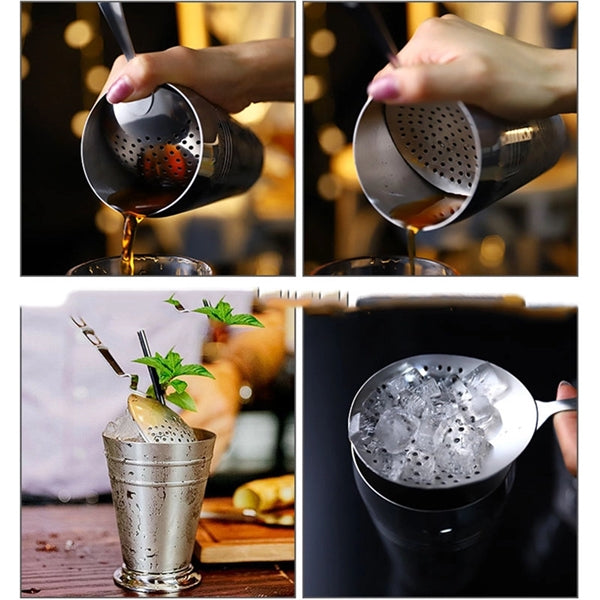 Julep Strainer Ice filter Skimmer Slotted Spoon