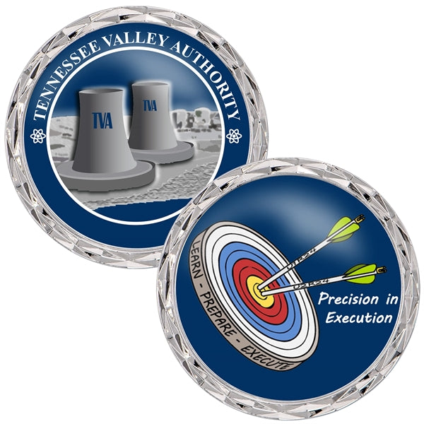 2" Speed Challenge Coin - Diamond Cut Edge