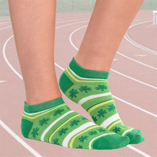 Low cut knit running socks w/ bottom cushion for comfortwear