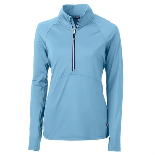 Cutter & Buck Ladies Adapt Eco Knit Stretch Pullover