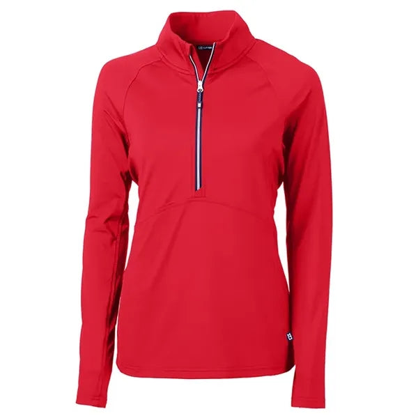 Cutter & Buck Ladies Adapt Eco Knit Stretch Pullover
