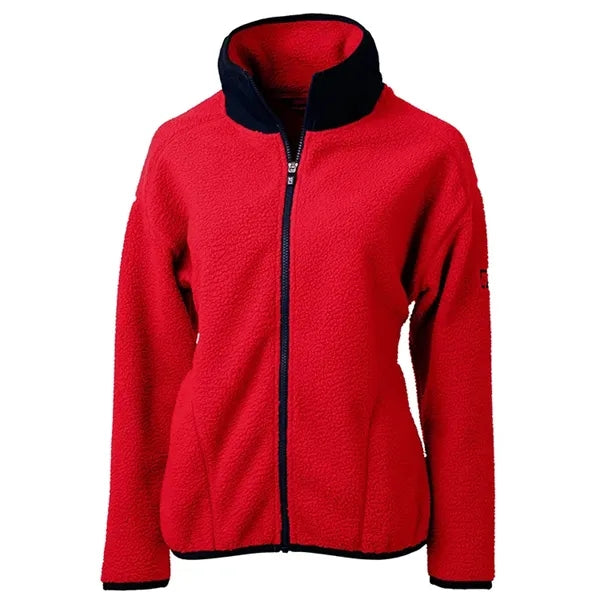 Cutter and Buck Ladies Cascade Eco Sherpa Fleece Jacket