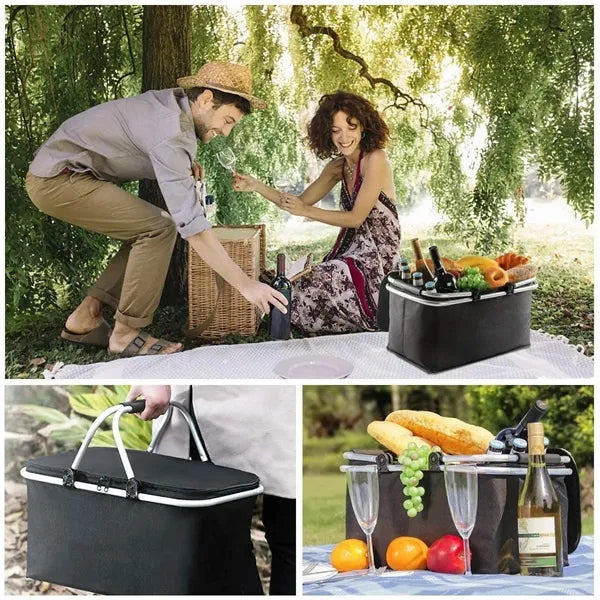 Insulated Cooler Picnic Basket