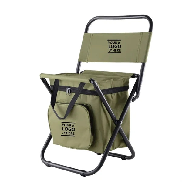 Foldable Camping Chair With Cooler Bag