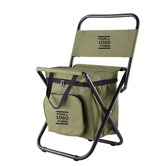 Foldable Camping Chair With Cooler Bag