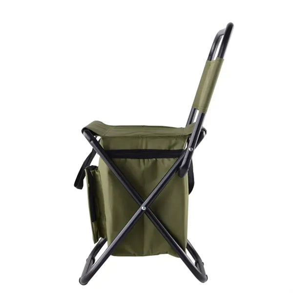 Foldable Camping Chair With Cooler Bag