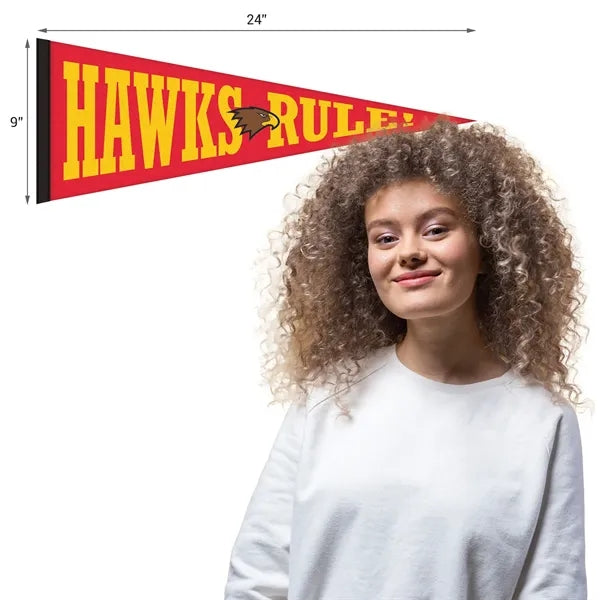 9" x 24" Custom Printed Felt Pennant