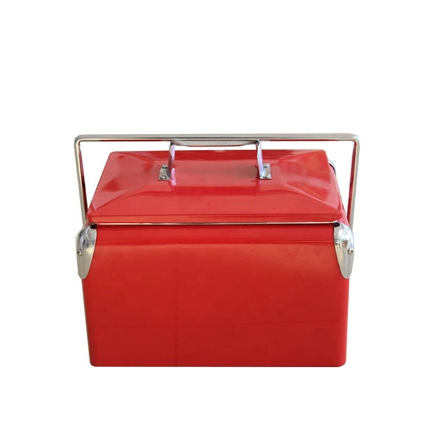 Portable Beverage Metal Cooler With Bottle Opener