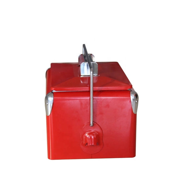 Portable Beverage Metal Cooler With Bottle Opener