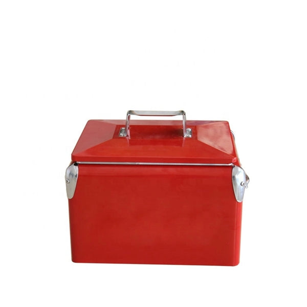 Portable Beverage Metal Cooler With Bottle Opener