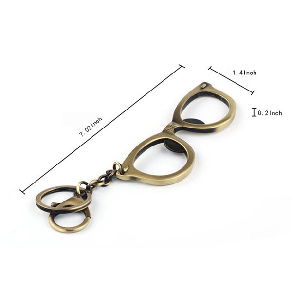 Glasses Shaped Metal Bottle Opener