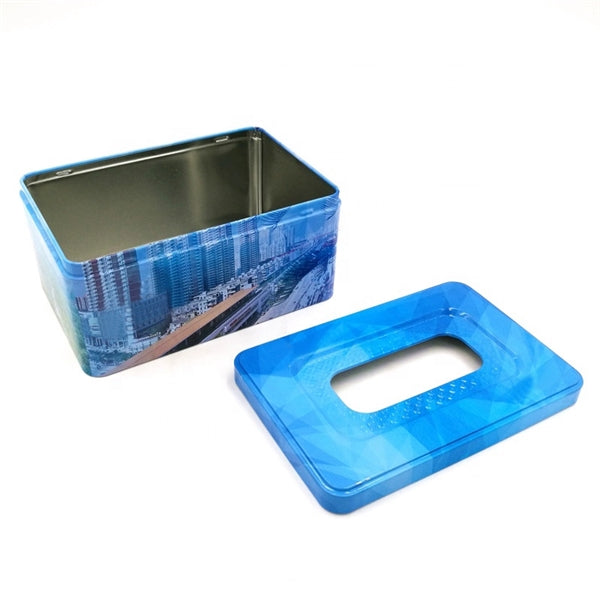 Rectangular Household Tin Tissue Boxes