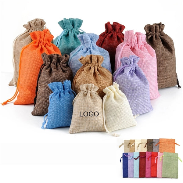 Burlap Drawstring Gift Bags Pouches