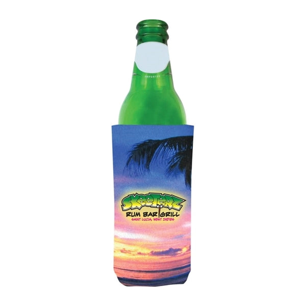 Full Color Foam Bottle Cooler, 12 oz.