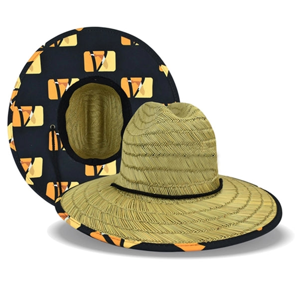 Large Brim Lifeguard Straw Hat