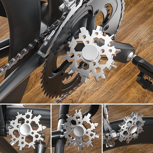 Fidget Spinner 23 in 1 Snowflake Multi Tool
