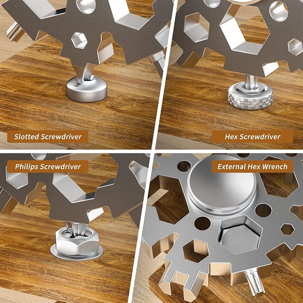 Fidget Spinner 23 in 1 Snowflake Multi Tool