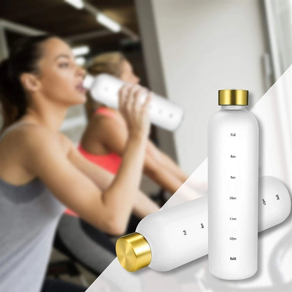 32oz Water Bottle with Time Marker