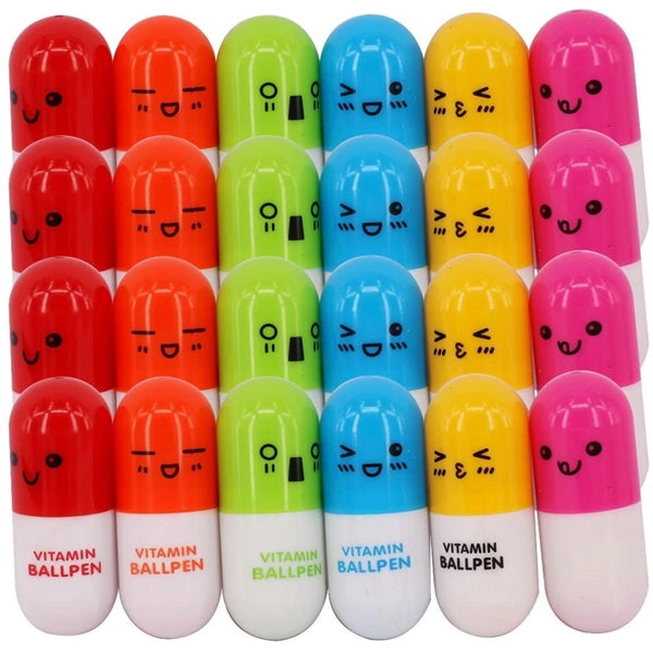 Mini Retractable Telescopic Pill Ball Capsule Point Pen