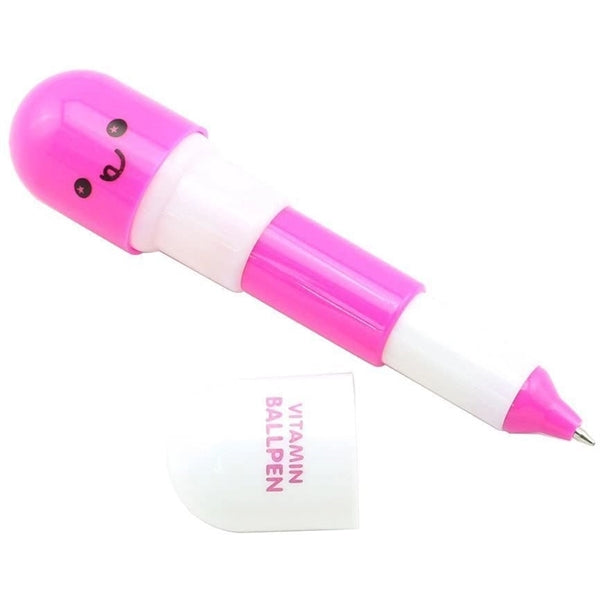 Mini Retractable Telescopic Pill Ball Capsule Point Pen