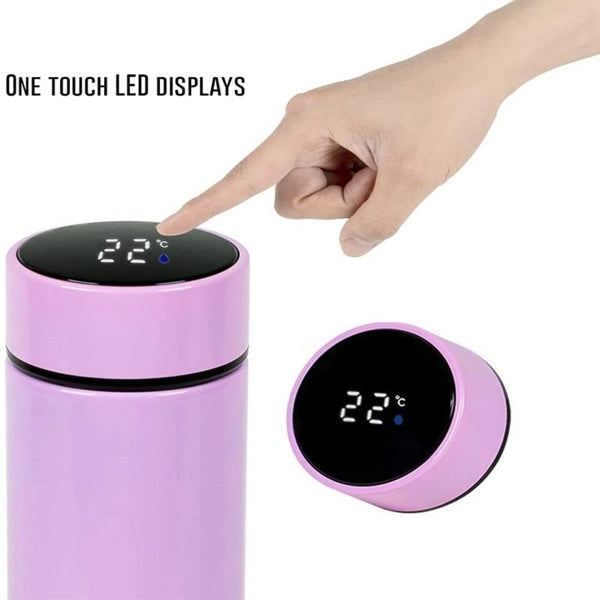 Insulated Water Bottle With Led Vacuum Drink Cup Custom