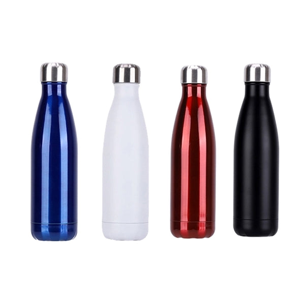 Cola-Style Double Wall Stainless Steel Water Bottle, 17 oz.