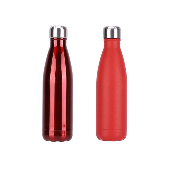 Cola-Style Double Wall Stainless Steel Water Bottle, 17 oz.