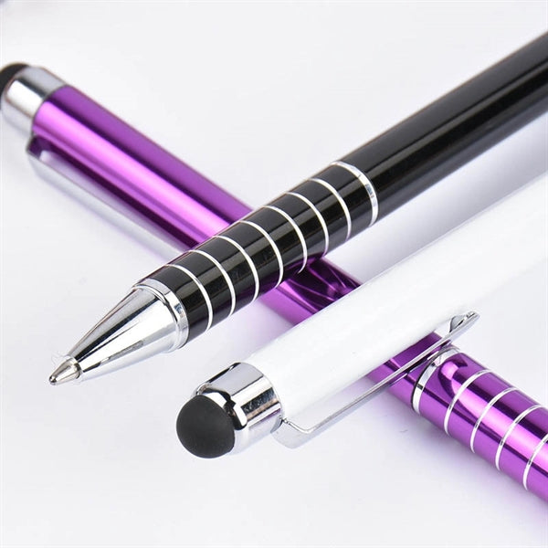 2 in 1 Stylus Twist Action ballpoint Pens