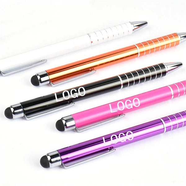 2 in 1 Stylus Twist Action ballpoint Pens