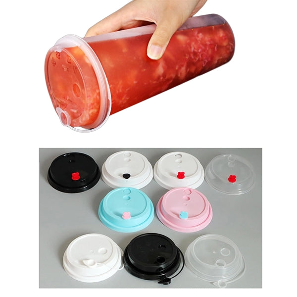 32oz Disposable Plastic Beverage Cup with lids