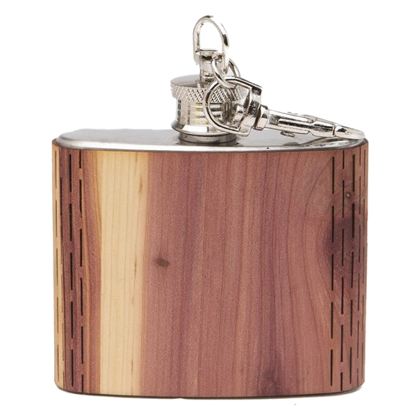 Wooden Keychain Flask 2 oz