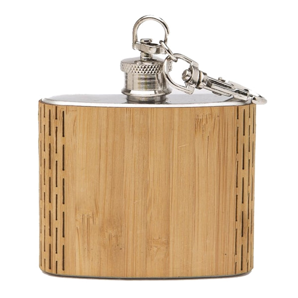 Wooden Keychain Flask 2 oz