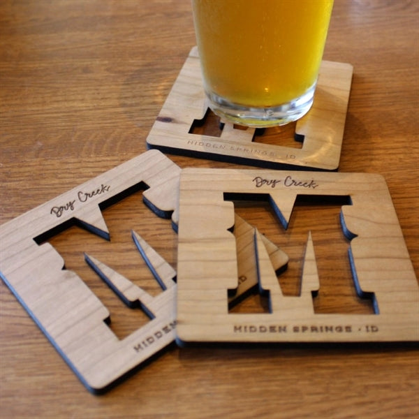Wooden Coaster 4 In