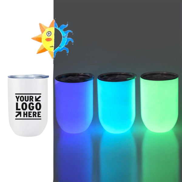 12 Oz Stainless Steel Vacuum Insulated Luminous Bottle