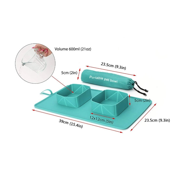 2 In 1 Collapsible Pet Bowl