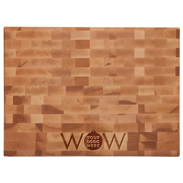 WriteOnWood Greenwood Rectangle EndGrain Large Maple Cutting