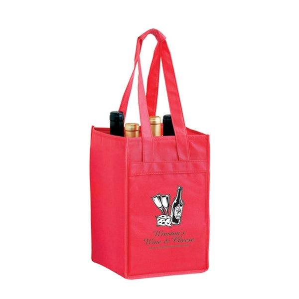 Canvas Bottle Totes with Divider