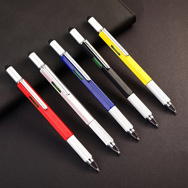 6 in 1 Multifunctional Ballpoint Pen Tech Tool Stylus Design