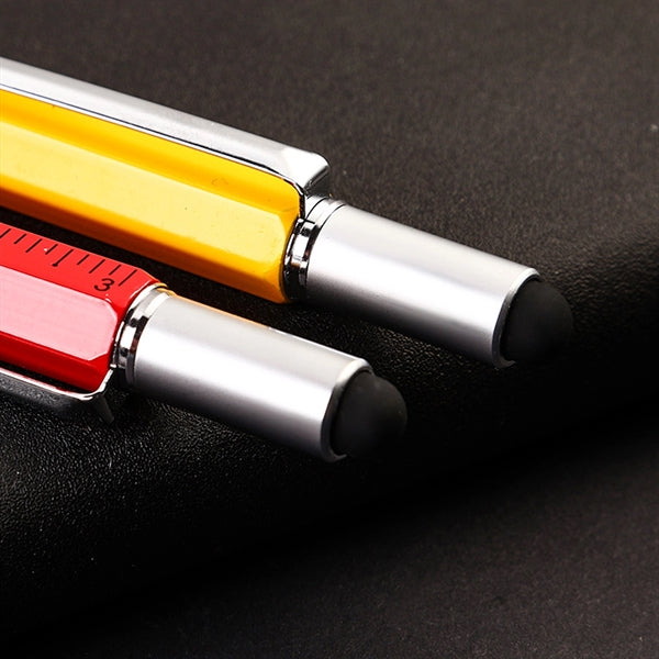 6 in 1 Multifunctional Ballpoint Pen Tech Tool Stylus Design