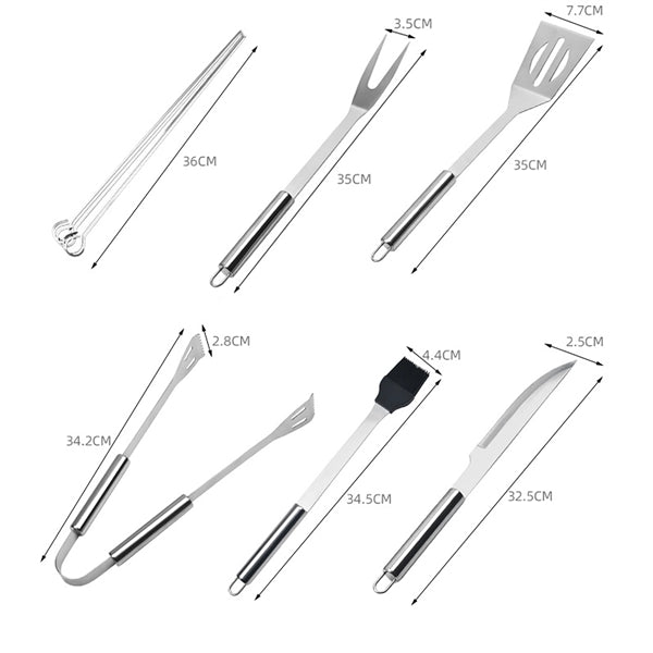 Heavy Duty BBQ Grill Tools Set