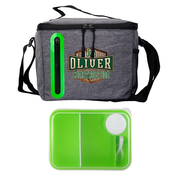 On The Go Oval Cooler Lunch Set