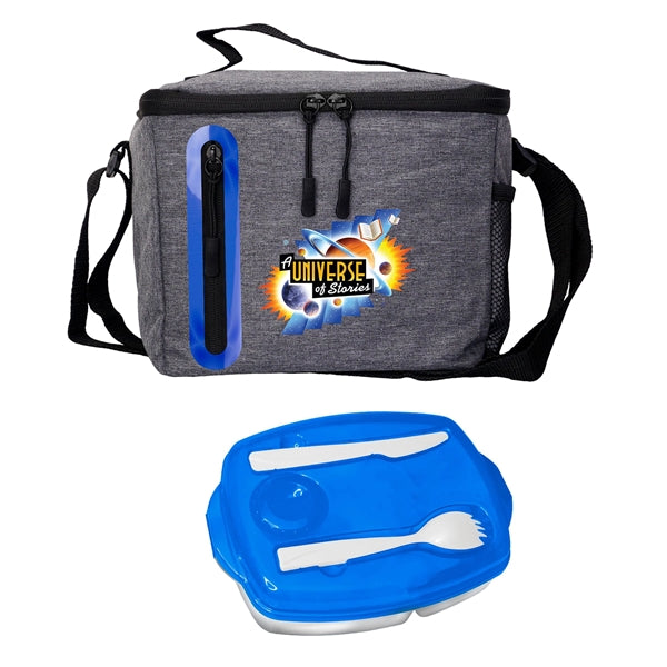 Locking Lid Oval Cooler Lunch Set